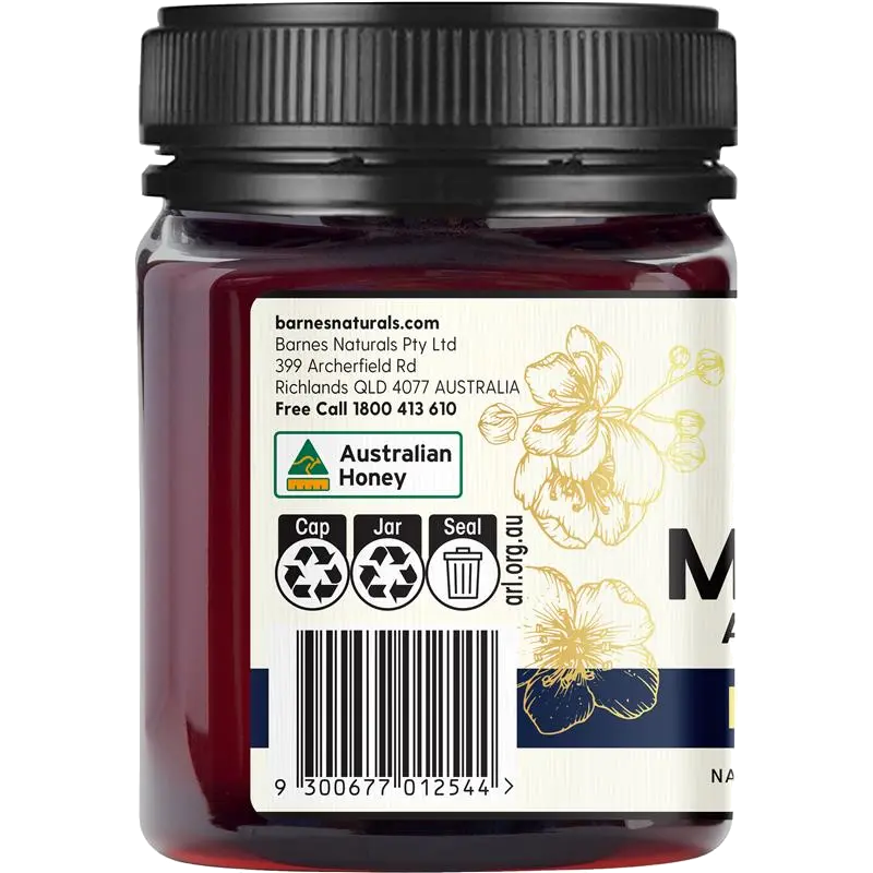 Barnes Naturals Australian Manuka Honey MGO 1050+ 500g