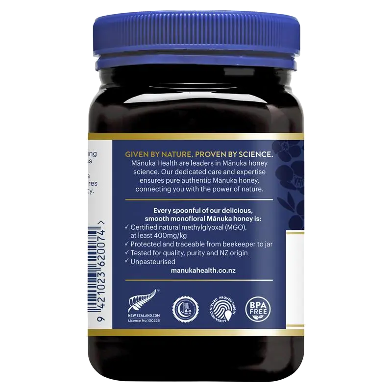 Manuka Health MGO 400+ Manuka Honey 500g (Not For Sale In WA)