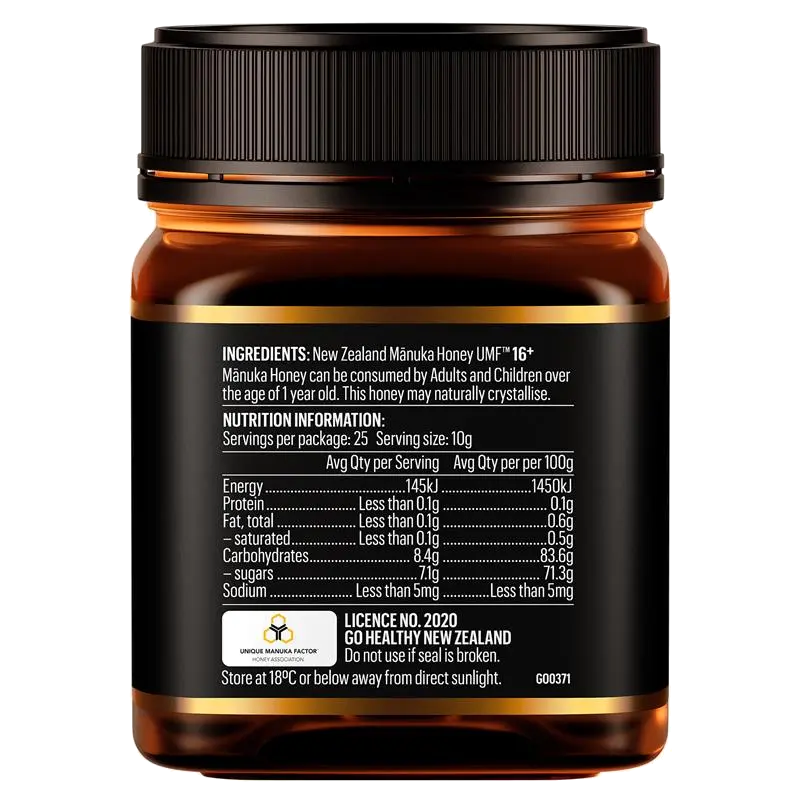 GO Healthy Manuka Honey UMF 16+ (MGO 570+) 250gm (Not For Sale In WA)