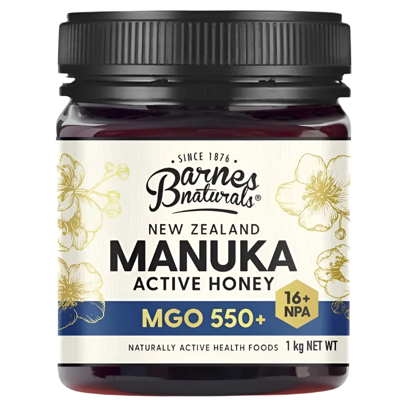 Barnes Naturals New Zealand Manuka Honey 1kg MGO 550+